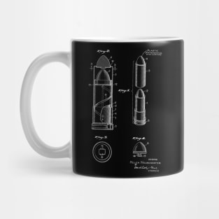 Lipstick Case Vintage Patent Hand Drawing Mug